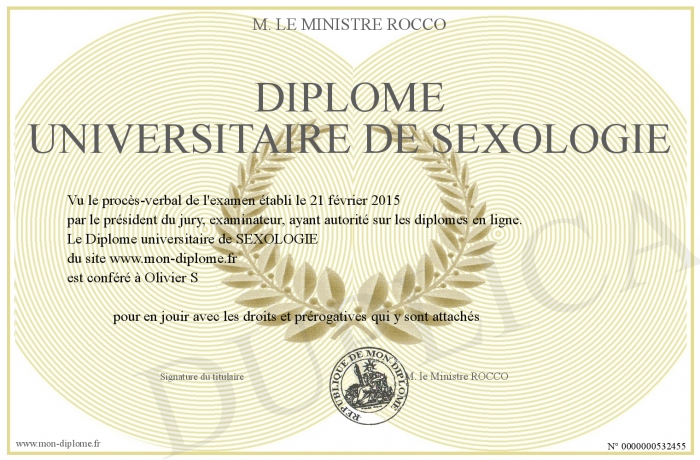 diplome universitaire sexologie